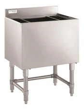 Kratos 32L-007 18x24 Underbar Ice Bin with 7 Circuit Cold Plate & Bottle Holders