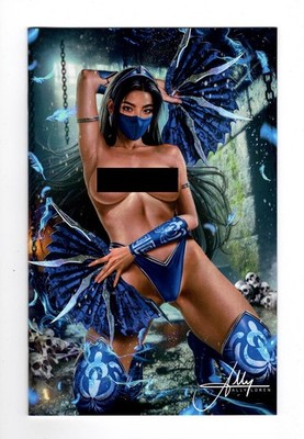 Skyline #6 Ally Loren Kitana Cosplay No Top Naughty Mask Virgin Variant (NM)