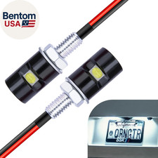 2 PCS Motorcycle License Plate Light, Waterproof Tag Lights for License Plate, S