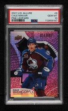 2021-22 Upper Deck Allure Pink Leopard Cale Makar #8 PSA 10 GEM MT 0bz8