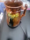 Peters And Reed Mug Pitcher Grapes Brown Glaze  6"  [*A8] — photo 1