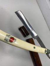 Real RED POINT Straight Razor Made In USA With Leather Case
