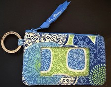 Vera Bradley Zip ID Case W/Key Ring-Coin Purse-Card Holder-NWOT