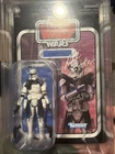 Star wars Dee Bradley Baker Signed Captain Rex Vintage Collection Figure