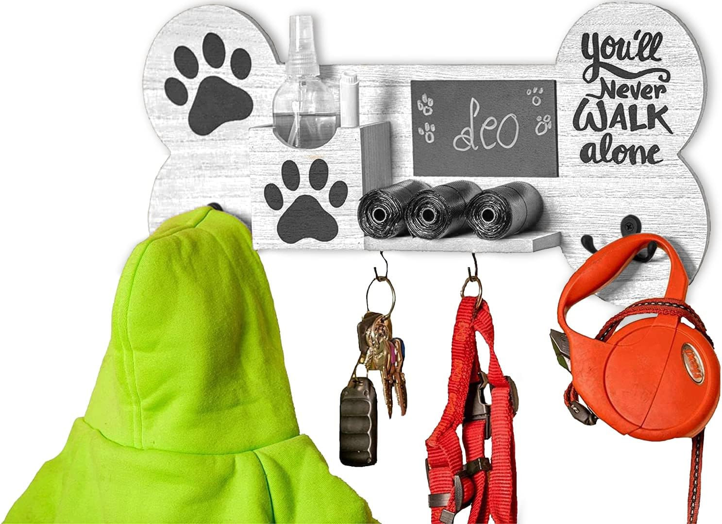 Angolo del Cane Organizer Parete | Appendiabiti Legno Emozionale