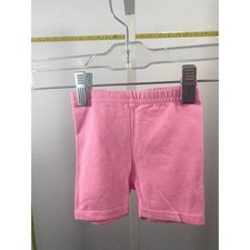 Garanimals Baby Girls Pink Bike Shorts Size 12M Stretch Cotton Blend GT33817