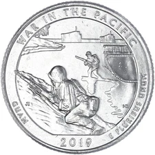 2019 P Parks Quarter ATB War In The Pacific National Park BU CN-Clad