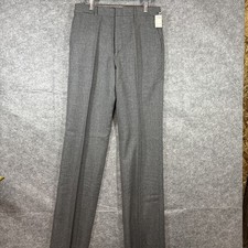 Vintage Woodmere Dress Pants sz 33 Men Gray 100 Wool New With Tags