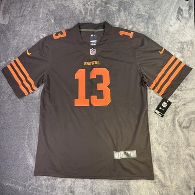 Cleveland Browns Odell Beckham Jr 13 Jersey Mens XL Brown NFL Football Nike