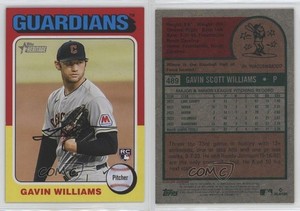 2024 Topps Heritage Color Swap Variation Gavin Williams #489 Rookie RC