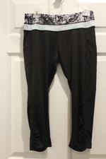 Active Life 98 Degrees Ladies Athletic Crop Leggings Activewear sz. S