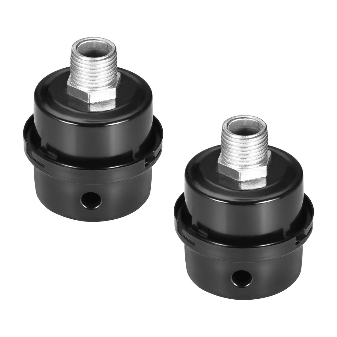 Filter Muffler 3/8 G Thread 2.83" Height 2.44" Diameter
