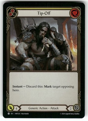 Tip-Off (Yellow) Common The Hunted HNT233 NM Foil