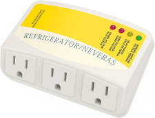 Refrigerator Surge Protector, Home Appliance 3 Outlet Power Surge Protector Vol