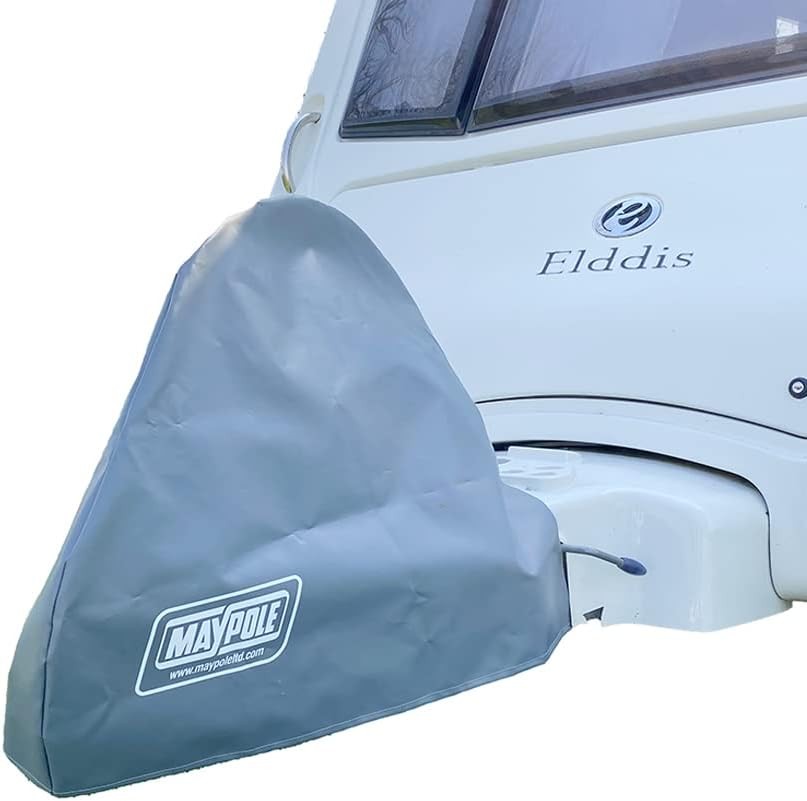 Maypole Deluxe Heavy Duty PVC Caravan Hitch Cover, Grey