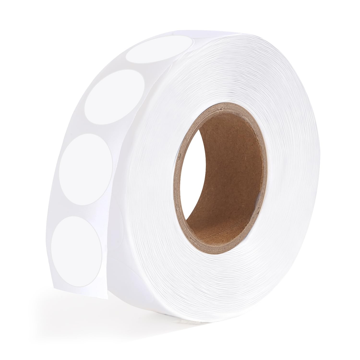 1000 PCS Dot Stickers 1/2 Inch Circle Small Round Coding Labels, Blank White ...