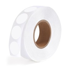 1000 PCS Dot Stickers 1/2 Inch Circle Small Round Coding Labels, Blank White ...