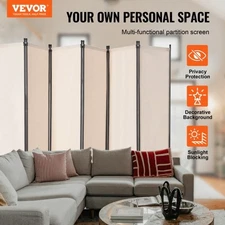 Room Divider, 6 Panel Room Divider, Folding Privacy Screen and Portable Partitio