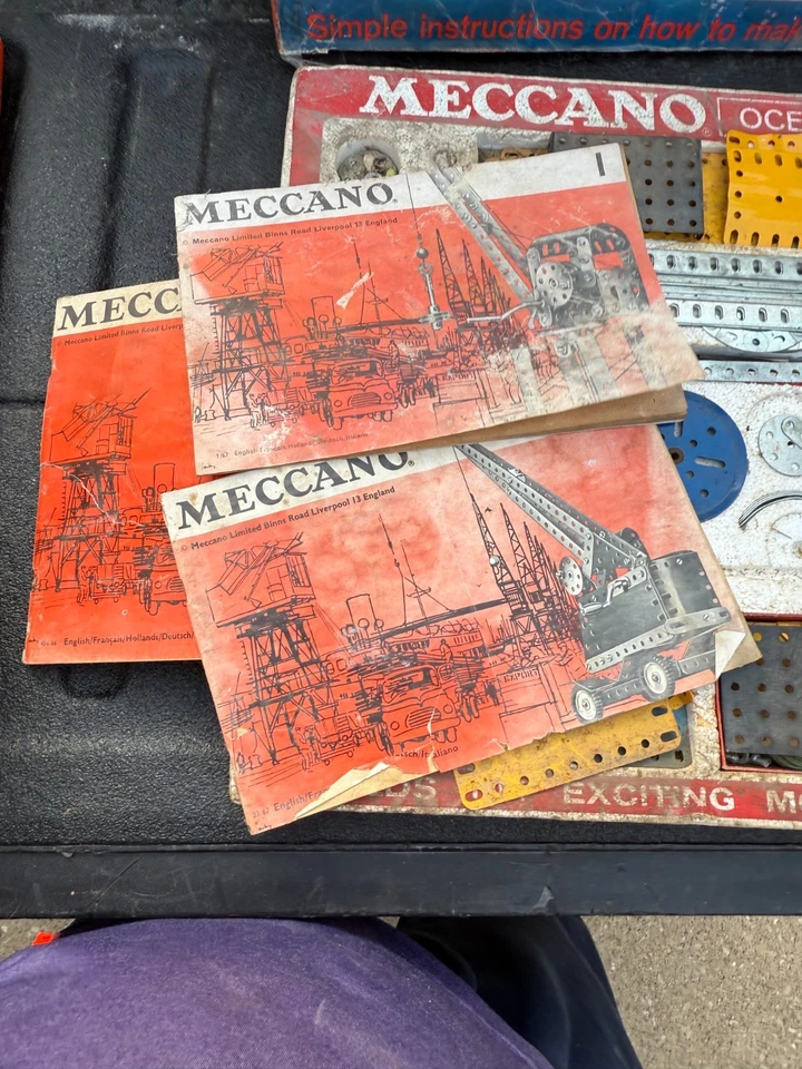 Juego Meccano Vintage Nº6 Ocean Terminal 104 Modelos Metal Construcción Juguete Reino Unido Foto 4 de 4