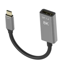 USB C to Display Port 1.4 8K Cable 8K@60Hz 4K@144Hz Male to Female Adapter D