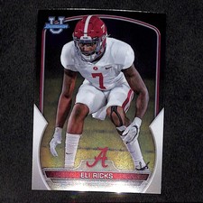 Eli Ricks 2022 Bowman University Chrome #28 Alabama Crimson Tide