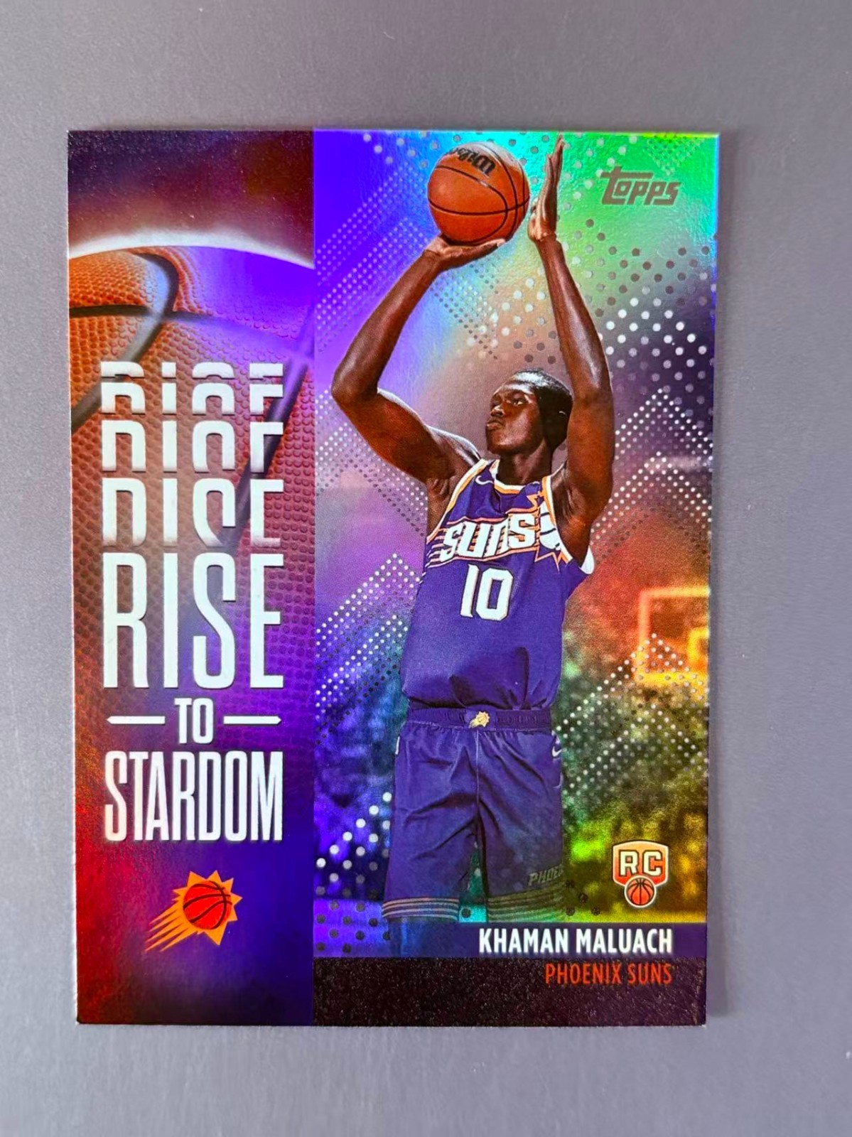 Khaman Maluach 2025-26 Topps Flagship Rise to Stardom Foil RC #RTS-10