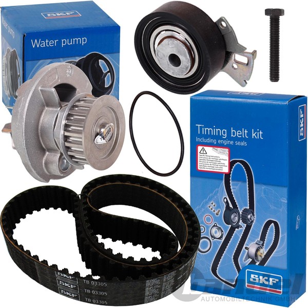 SKF ZAHNRIEMEN-SATZ+WASSERPUMPE Passend FüR Opel Astra F/G Vectra Corsa A/B 1.2-image