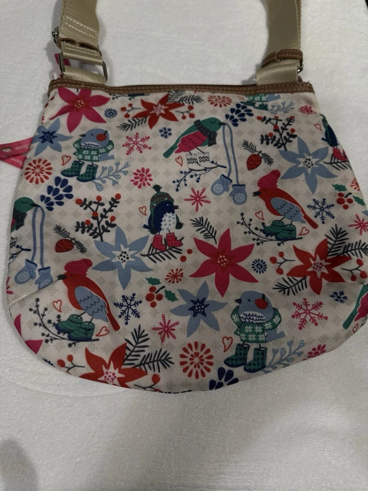 Bandolera Lily Bloom Invierno Pájaros y Flores Foto 4 de 4