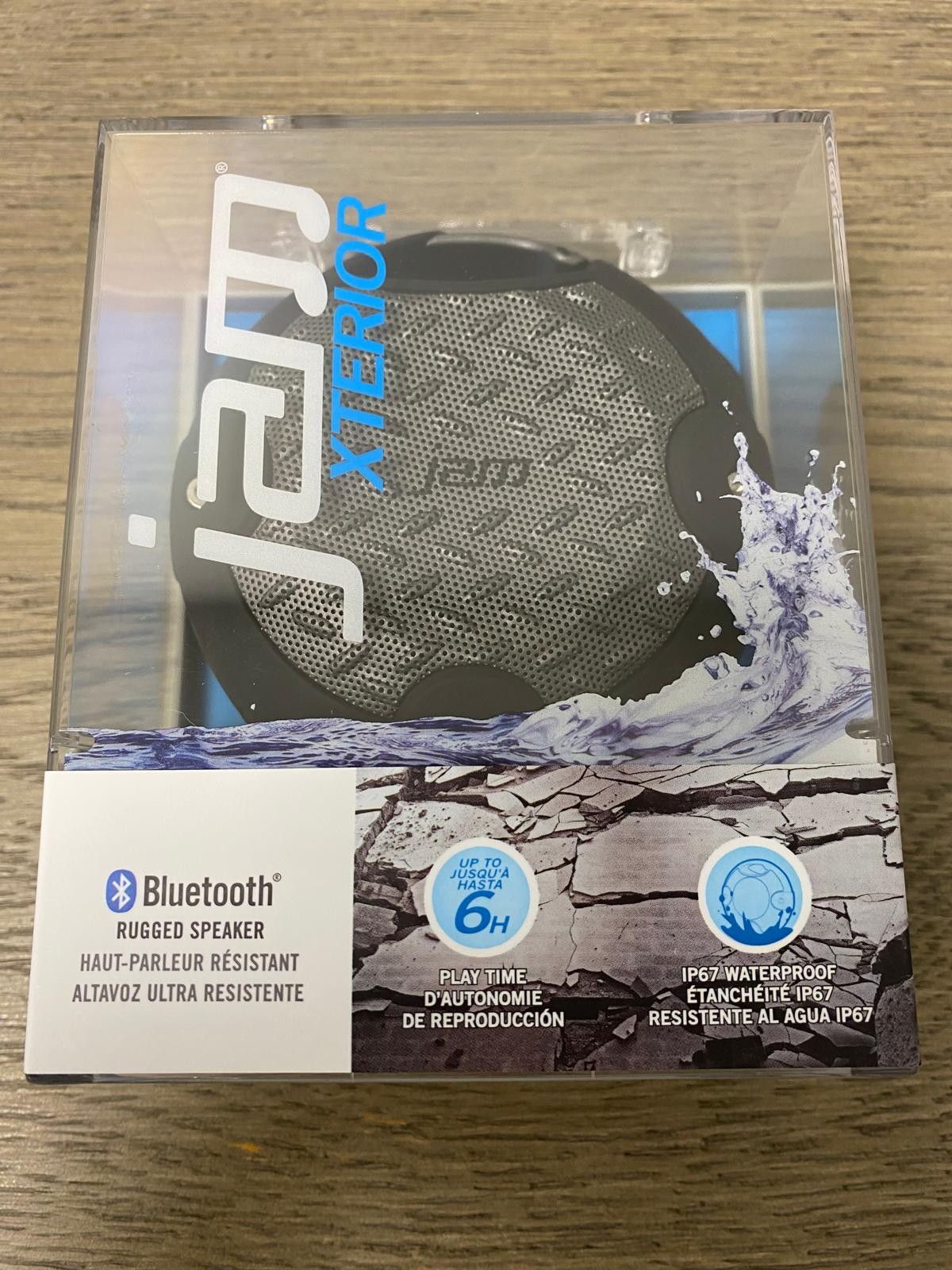 New Jam Xterior Bluetooth Rugged Speaker, Black & Gray - HX-P480BK