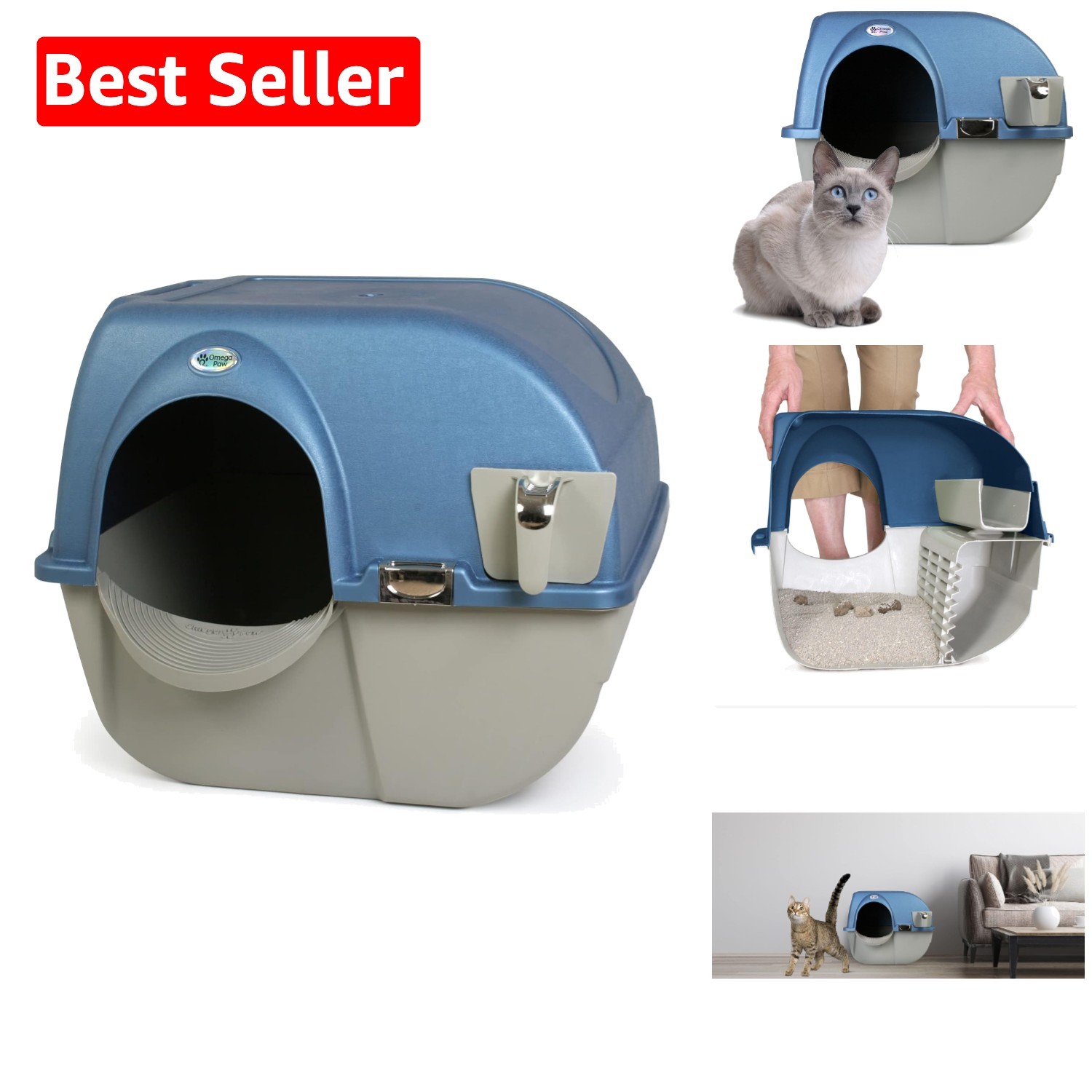 For Cats - Effortless Pearl Blue Elegance