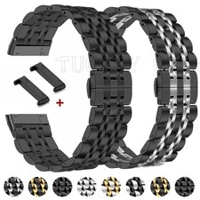 For Fitbit Versa 4 3 Sense 2 1 Smartwatch Stainless Steel Metal Wrist Band Strap