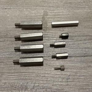 9pcs Hex Silver Spacer Standoff Male to Female, Amatrom Various Sizes