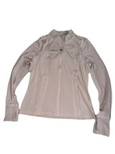 Danskin Now Women s Zip Up Jacket Beige Size Medium Active Warm Up