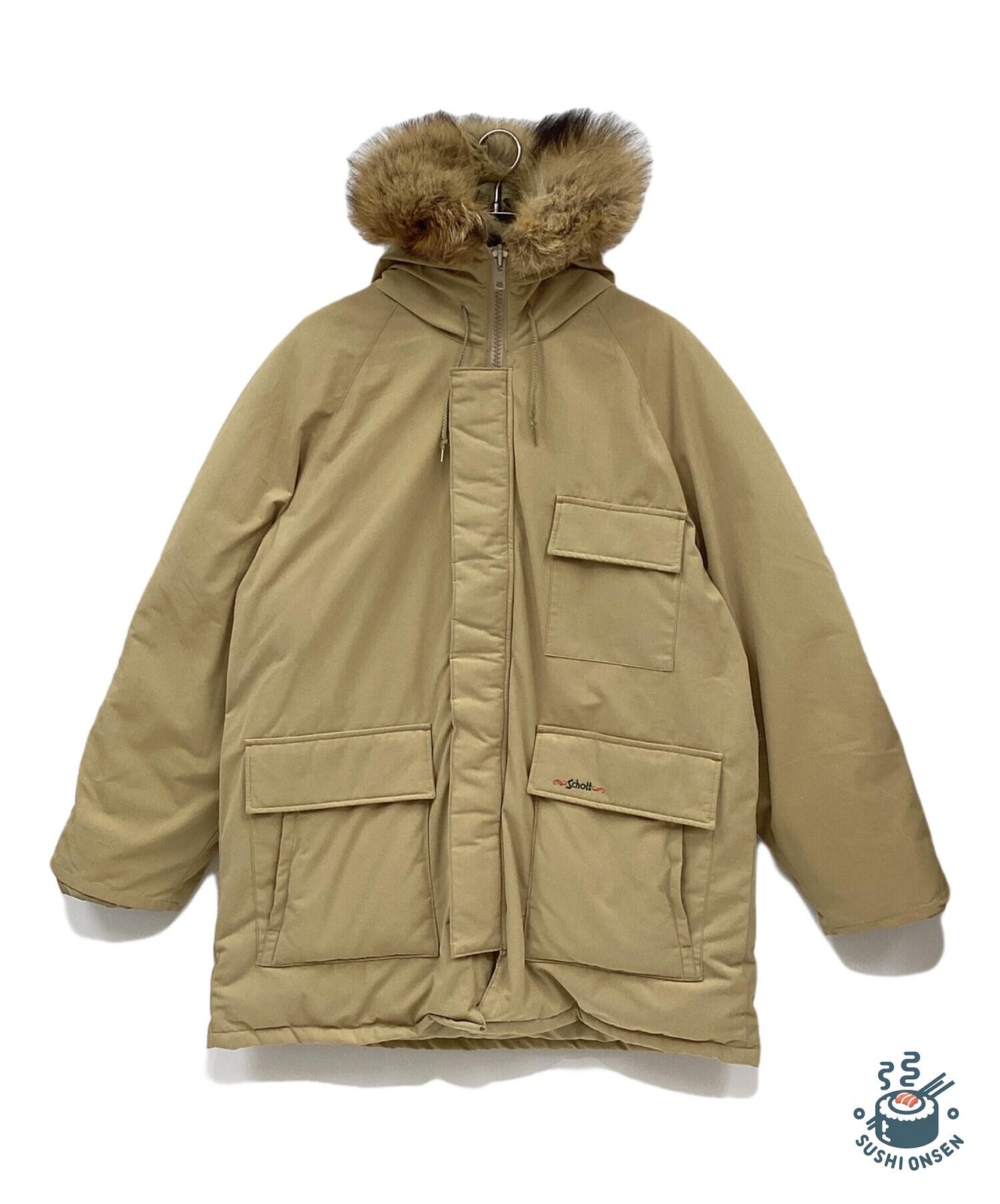 Schott Down jacket Size: L Beige Men - image 1
