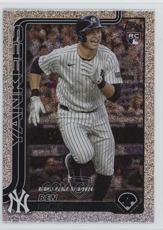 2025 Topps Update Rookie Debut Sandglitter Ben Rice #US25 1in9