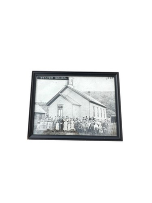 #ad Antique Beaver School 1888 Photo Framed Class Portrait Americana $119.99