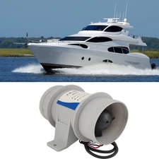 3Inch 12VSilent Inline Blower Marine Air Blower For Yacht Marine Air Circulation