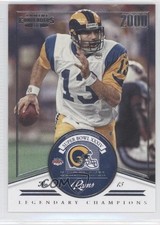 2012 Panini Contenders Legendary Champions Kurt Warner #10 HOF 2x3