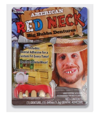 RED NECK Big Bubba Zahnersatz Hillbilly Halloween Kitt maßgeschneiderte zahnärztliche Passform Erwachsene