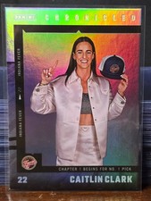 Caitlin Clark 2025 Panini Chronicled No. 1 Pick WNBA Holo Foil #60 Indy Fever 