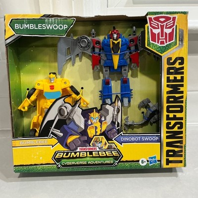 Transformers Cyberverse Adventures Bumbleswoop 2-Pk Bumblebee & Dinobot Swoop