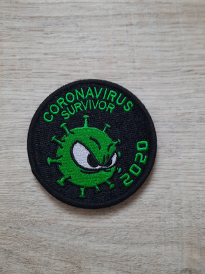 Corona Virus Klett Patch Survival Bushcraft 