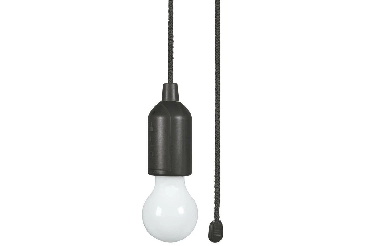 Battery powered online pull cord light