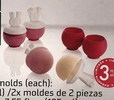 ERNESTO Popsicle Molds Ice Cream Pop Maker Freezer Tray Fruit w Sticks Holiday