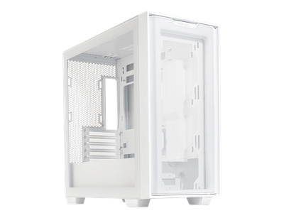 ASUS A21/WHT// Micro ATX Computer Case Steel / Plastic / Tempered Glass-White