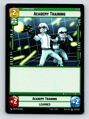 Academy Training Upgrade Card Academy Training Learned 2C 2HP 2P