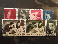 belgique 1963 cob 1262 à 1268 neuf sans charnière