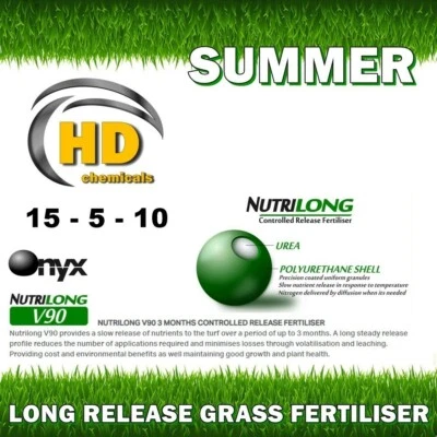15-5-10 Grass Fertiliser Summer 1500g Slow Release NutriLong V90 Fertilizer UK
