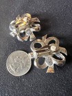 KJL Kenneth Jay Lane For Avon Earrings Bow Excellent Condition Silver Tone — photo 2