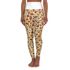 Spooky Halloween High Waisted Yoga Leggings AOP 